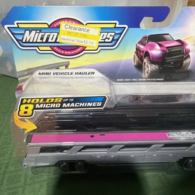 Micro Machines Series 4 Mini Vehicle Hauler Vehicle 2-Pack [Grey & Pink]