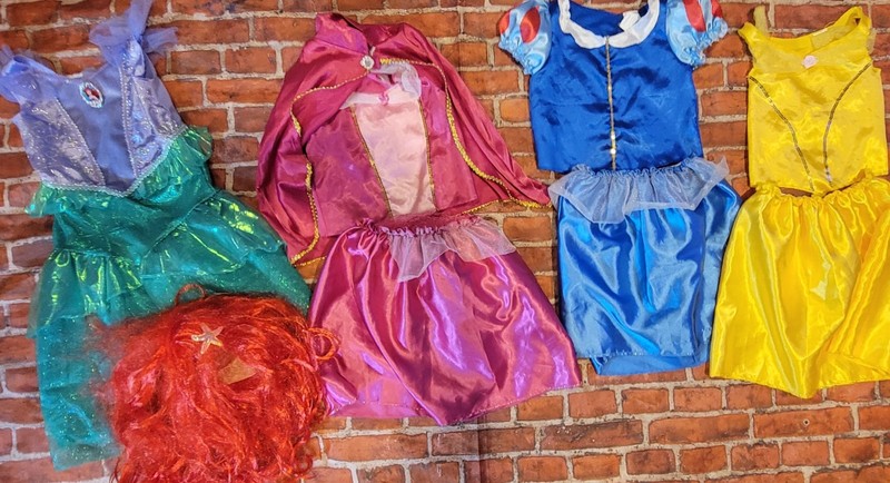 Disney Princess & Magical Costume Lot Sz 4-6 Dress Up Play Both Pics Inc 4 5 6