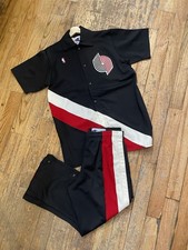 Vintage Team Issued Portland Trail Blazers Pro Cut Warm Up Set 1990 Champion