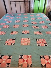 Hand -Tyed Patchwork Quilt Needs Repairs
