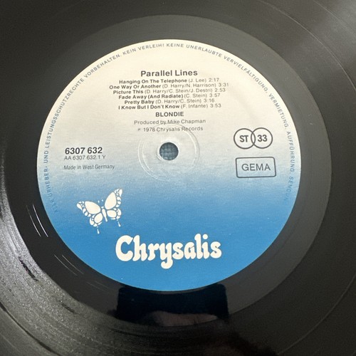 Blondie - Parallel Lines ©1978 Made in Germany - Chrysalis 6307 632 - Foto 12 di 14