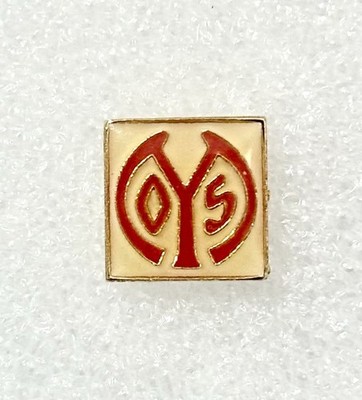 Vintage Mainz 05 Pin Badge German Bundesliga Football Club Red & White Enamel
