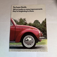 VINTAGE PAMPHLET VOLKSWAGEN VW BEETLE 1972 COLORS