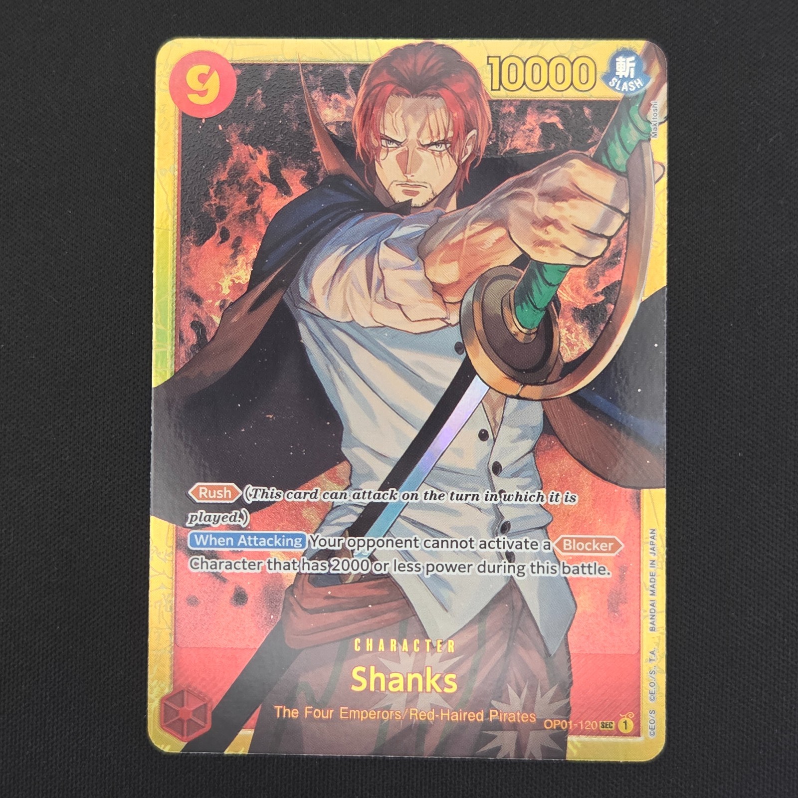 Shanks 2022 Romance Dawn #OP01-120 Secret Rare Price Guide