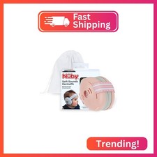 Nuby Soft Sounds - Adjustable Baby Earmuffs for Protection Against Loud Noises,