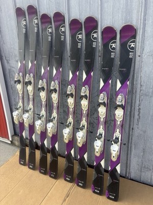 ROSSIGNOL スキー板 ホワイト/パープル Rossignol Temptation 80 Womens Ski w/ Look Xpress 11 Adjustable