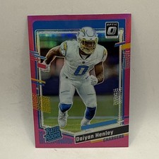 2023 Panini Donruss Optic DAIYAN HENLEY #263 Rated Rookie PINK HOLO - Chargers
