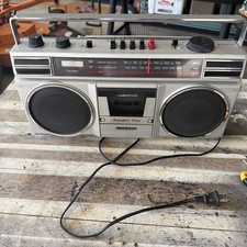 VTG Boombox Sanyo M9706 Portable Radio Cassette Recorder Player- As Is