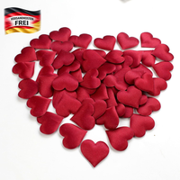 200 StüCk Schwamm Herz Konfetti Rot, 3,5Cm Herzen Deko Hochzeit Streudeko, 3D Ro