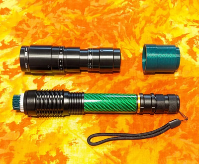 Big Green! - Custom Laser Pointer w/ 8X Beam Expander - 520nm Laser Diode 1mW