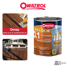 Owatrol Deks Olje D1 2,5 litres - Huile pour bois saturant, finition mate, idéal pour bateaux