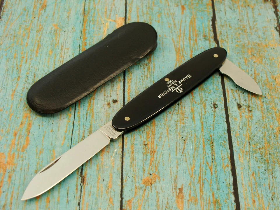 VINTAGE VICTORINOX BAUME&MERCIER ALOX SWISS ARMY POCKET KNIFE WATCH TOOL KNIVES - Image 4 of 4