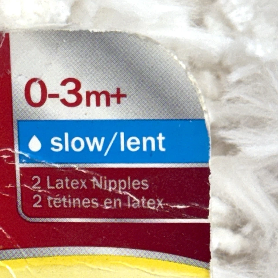 Pezones para lactantes Playtex Naturatch de colección flujo lento 0-3 Mn 2pk látex gota en botella Foto 3 de 4