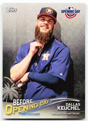   2018 Topps Opening Day #BOD-DK Dallas Keuchel Before Opening Day