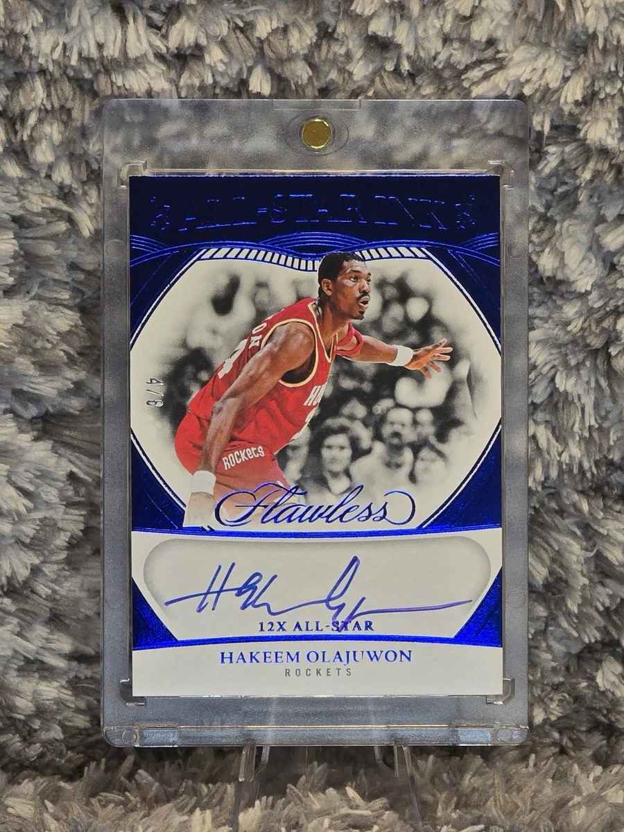 Panini Hakeem Olajuwon Basketball Autographed Sports Trading Cards
