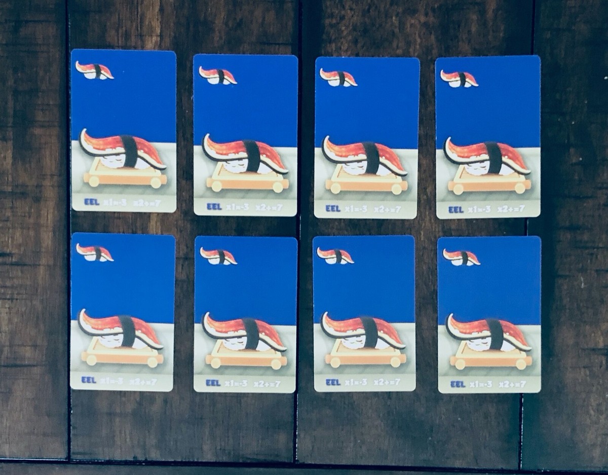 Sushi Go Party! 8 Count Eel Replacement Extra Cards Official Genuine | eBay