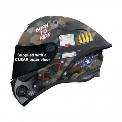 MT Helmets Motorradhelm - Targo S 2206 Integralhelm - Patton A1 (mattgrün)
