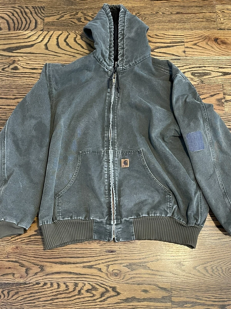Vintage Carhartt active jacket duck insulated Moss /green style mens 2xl