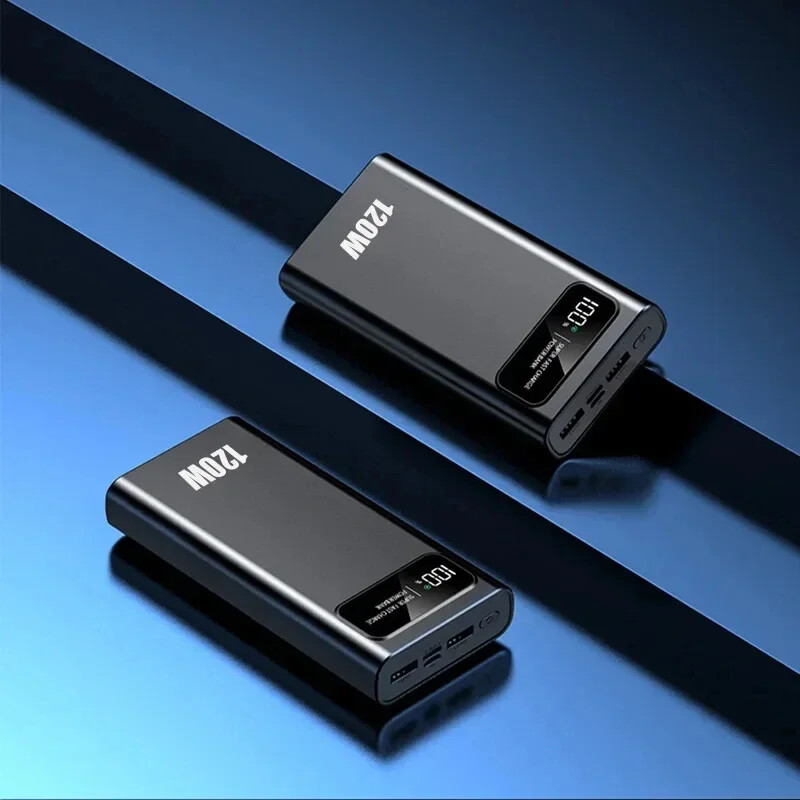 デジタルディスプレイ付きパワーバンク,200000mAh, 120W 200000mAh Power Bank 120W Super Fast Charging Portable