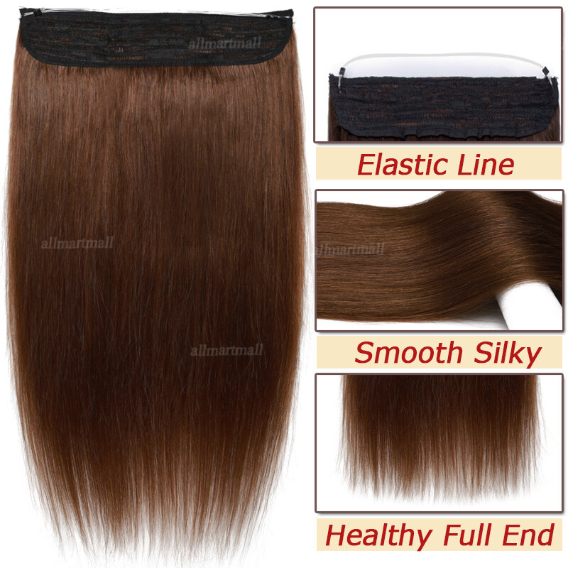 Crown Line ELASTIC Wire In Remy Real Human Hair Extensions Blonde CLEARANCE Popularny zwykły sklep