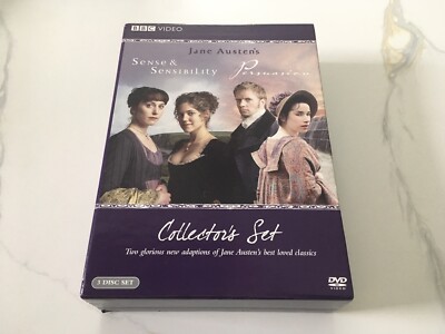 Sense & Sensibility Persuasion 3 Disc Collector's BBC Video DVD Jane Austen's