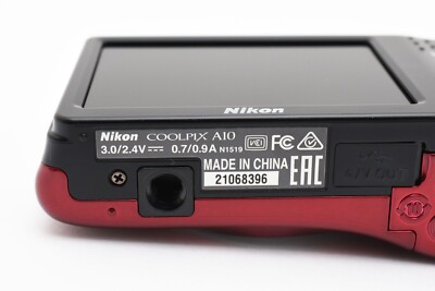 NIKON COOLPIX A10 16.1 MP Red Digital Camera JAPAN | eBay