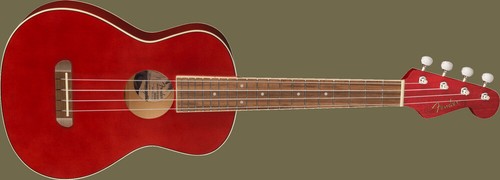 Fender Avalon Cherry Tenor Ukulele - Picture 2 of 6