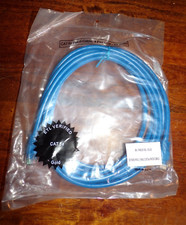 BLUE 10FT CAT 5e GOLD Patch Cable - 24 AWG 350Mhz RoHS COMPLIANT