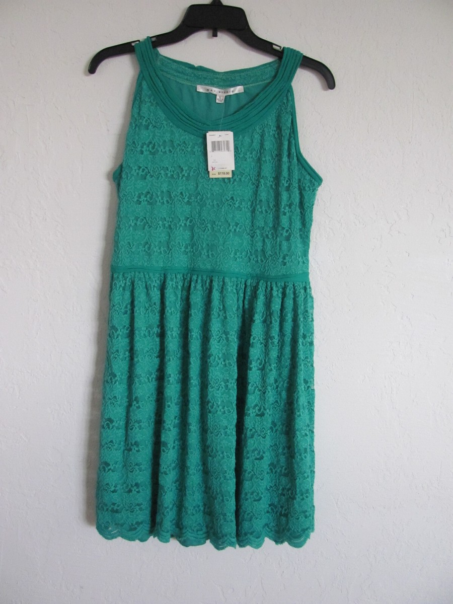 max studio green lace dress Max Studio Dresses | Nwt Max Studio Maxi Dress Emerald Green | Color: Green | Size: L