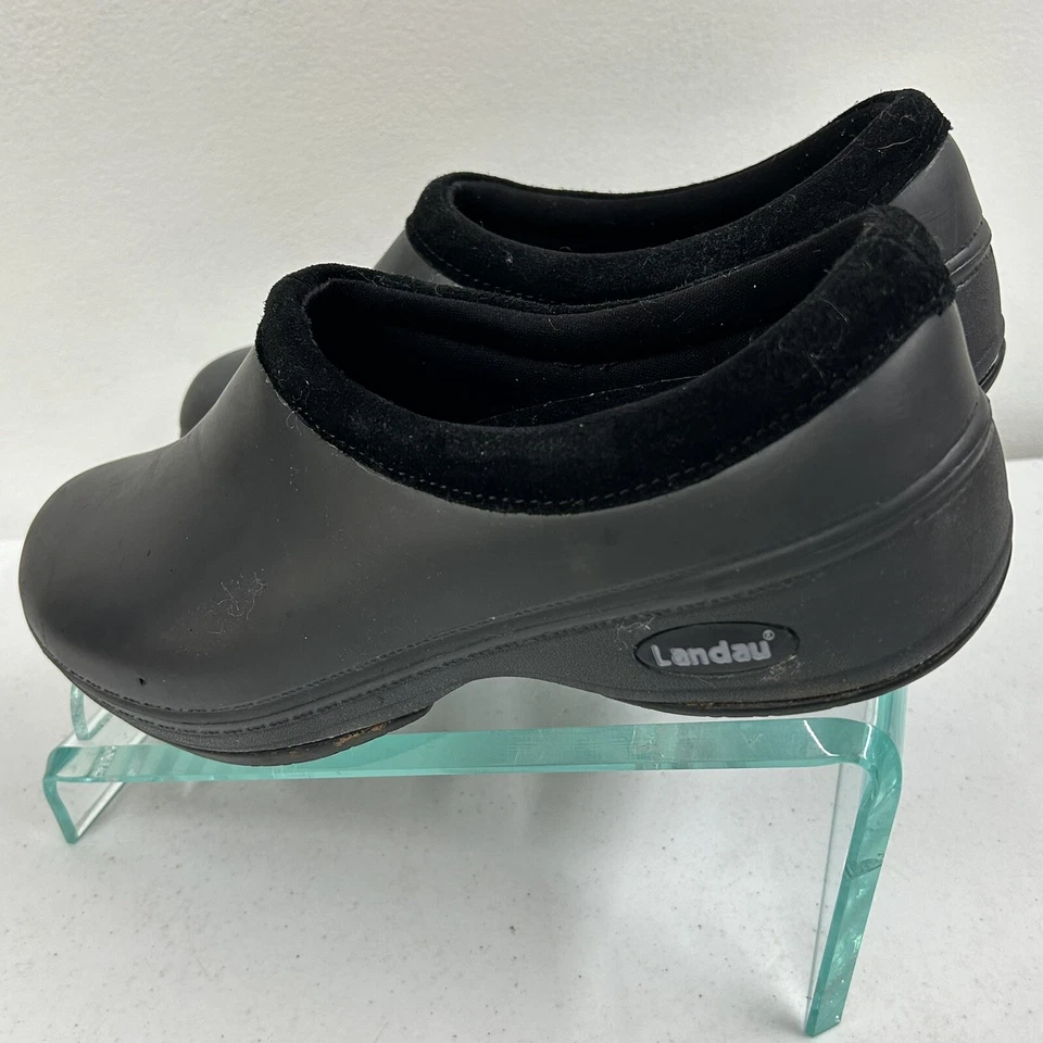 Zuecos Landau enfermera mujeres 9| hombres 7 unisex mulas hospital antideslizantes negros Foto 4 de 4