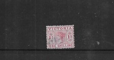 AUSTRALIA . VICTORIA. DUTY. 1886-1897. QUEEN VIC 1/- VERY FINE USED. AS PER SCAN