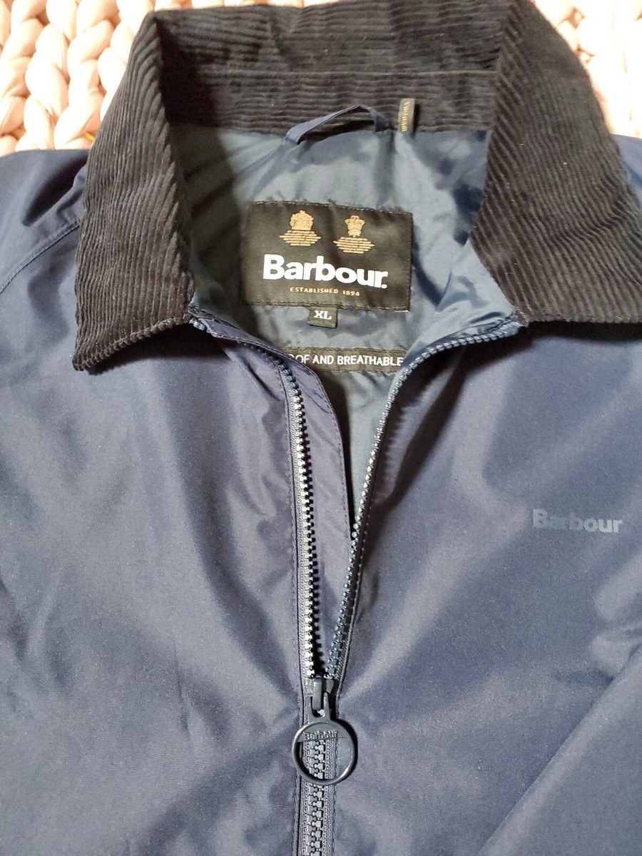 Barbour Waterproof And Breathable Raincoat Jacket EXTRA LARGE Blue