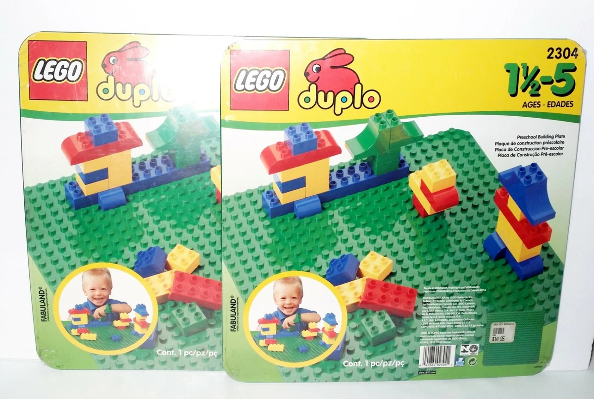 LEGO DUPLO 2304 - Grande plaque base verte Classique pas cher