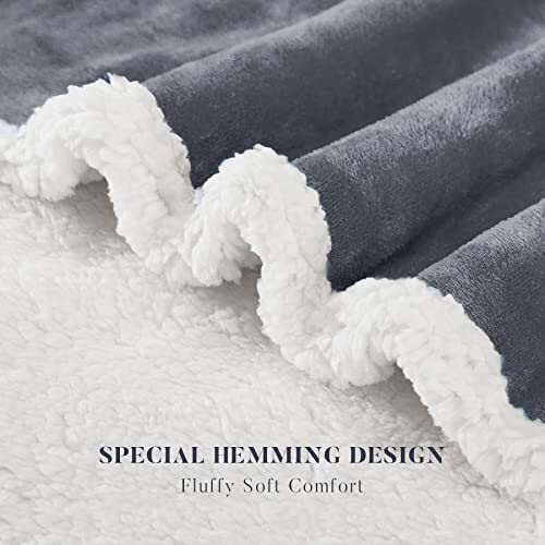 Sherpa Fleece Throw Blanket King Size for Bed Thick and Warm Blanket