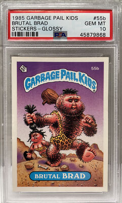 1985 Garbage Pail Kids BRUTAL BRAD PSA 10 GEM MINT #55b Glossy | eBay