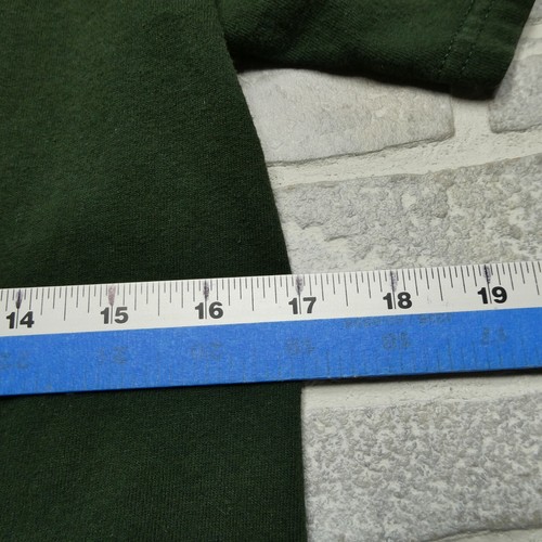 VINTAGE Little Hunter Shirt Youth Size Medium Green Short Sleeve Deer Hunting - Picture 6 of 7