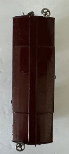 LIONEL O SCALE LINES 655 YELLOW AND BROWN BOX CAR SLIDING DOORS PRE WAR 1939 USA - Picture 14 of 20