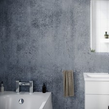 Silver Metallic Cladding Modern PVC Panels Shower Wet Wall 2400x1000x10mm