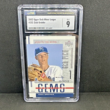 2002 Minor League Baseball Draft Day Gems Zack Greinke #232 CSG 9 MINT Rookie RC