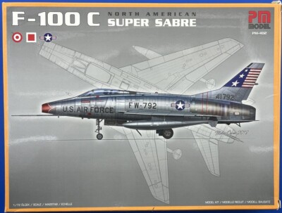 PM Model PM-402 1/72  F-100C Super Sabre USAF Air Force Fighter Made in Turkey