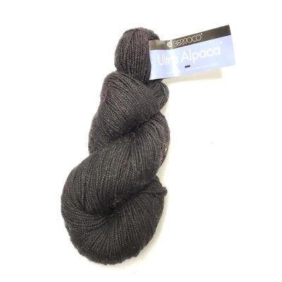 Black 100gr Skein 215yd Berroco ULTRA ALPACA Soft 50/50 Wool+Alp Bulky YARN