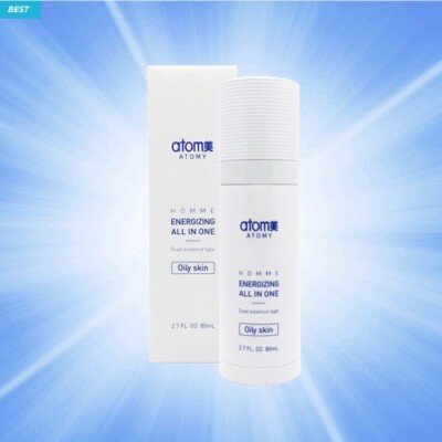 ATOMY Homme Energizing All in One 80ml Oily Skin Hydration Essence K-Beauty