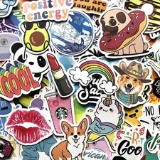 Cool Assorted Stickers Pack, Mystery Pack Sticker Bundle, Laptop Stickers, 100pc