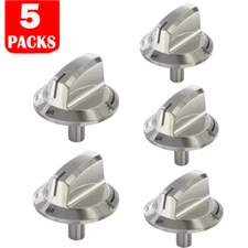 New 5PACK Stove Knobs For Frigidaire Range Cooktop Knob 5304525746 5304504839