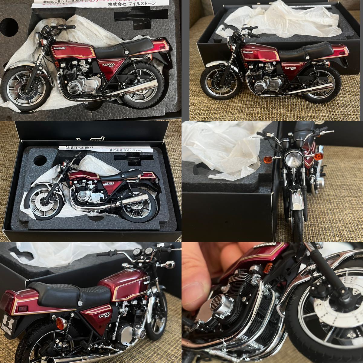 1/12 Wit's KAWASAKI kZ1000 Mk Ⅱ Wit's Luminous Dark Red 1/12 Wit's KAWASAKI kZ1000 Mk Ⅱ Wit's Luminous Dark Red