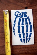 GRENADE Gloves STICKER Decal DIE CUT New NAVY Bones