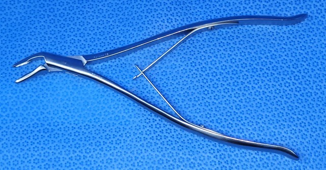 Codman 53-1055 Stookey Angled Cranial Rongeur 3mm Bite 7 3/8