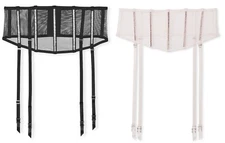 VICTORIA'S SECRET VERY SEXY SHEER SHINE GARTER BELT WAIST CINCHER BLING XS/S M/L