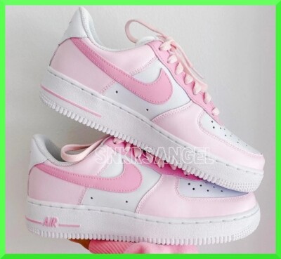 Custom Air Force 1 Bubblegum Pink Dripp/Air Force 1 Custom Shoes NEW IN BOX