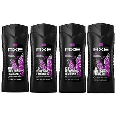Axe Duschgel Excite Körper Gesicht&Haar 4er Pack XL ,4x400ML,OvP Neu